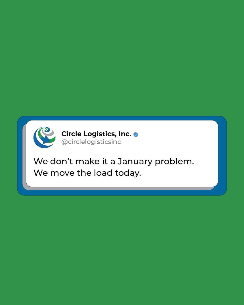 CircleDelivers_'s tweet photo. Freight doesn’t pause for the holidays.
And neither do we.

Even on Christmas Eve, Circle keeps loads moving — because reliability isn’t seasonal.

No January problems. Just freight moving. 🚛
#FreightNeverStops #Logistics #3PL #HolidayHustle https://t.co/pnhbmpY9s1