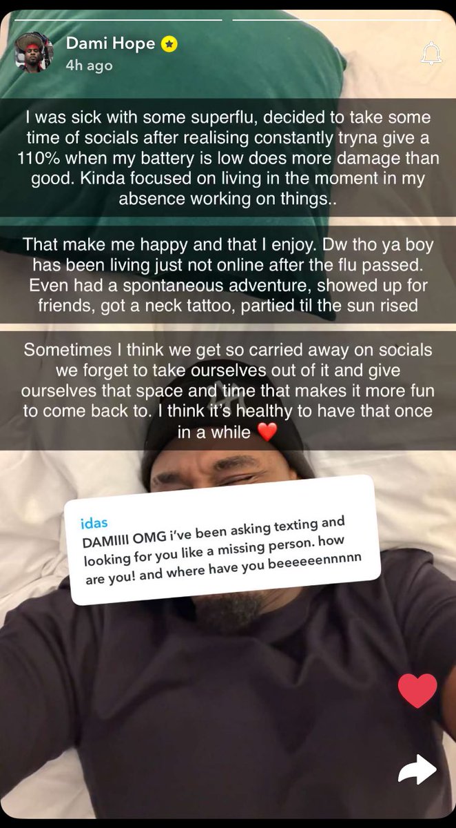 's tweet image. are dami and indiyah still together omg?? i hope their few day disappearance wasnt because they arent anymoree💔💔.