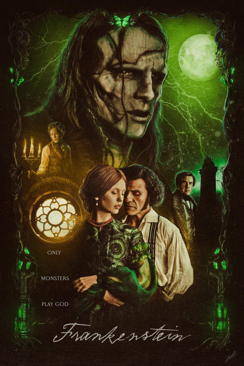 FRANKENSTEIN 

A collaboration between <a href="/noctrnlayouts/">Alessandro Montalto</a> and I!!

Our styles mesh extremely well, happy to have done this together!

<a href="/RealGDT/">Guillermo del Toro</a> #Frankenstein2025 #Frankenstein