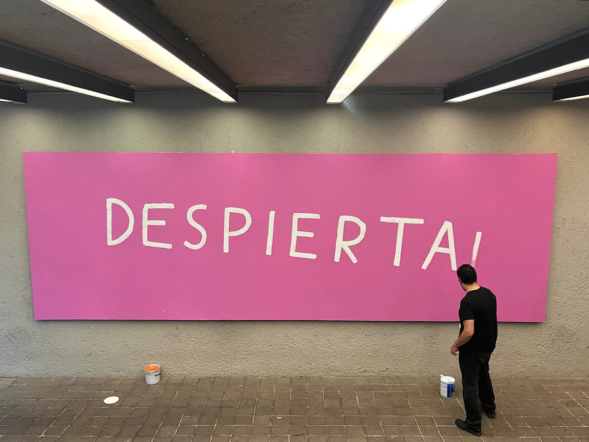 lelaboratoiremx's tweet photo. RECAP 2025 ✨ 
ALEJANDRO MAGALLANES
¡ Despierta ! Estás soñando
Mural G56 nº6
Acrílico sobre paneles, 215 x 680 cm 
Agosto - Diciembre 2025
@Magallanes71 https://t.co/9YPOy262xS