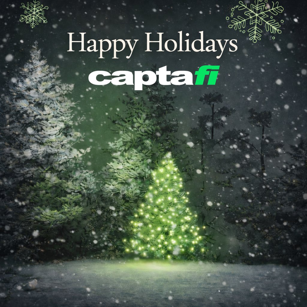 CaptaFi's tweet photo. Wishing you and your loved ones a season of clarity, peace, and joy.

Happy Holidays from all of us at CaptaFi.

#HappyHolidays #CRM https://t.co/7WqGPsUsQ8