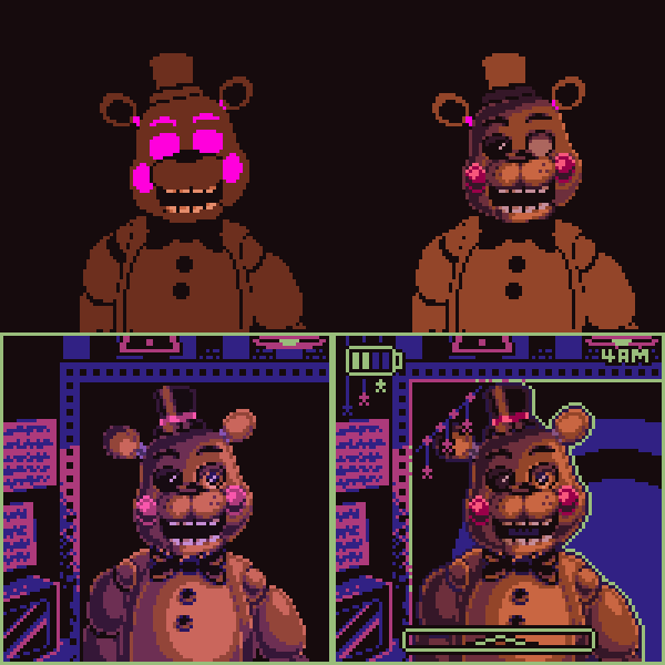 spergatito_'s tweet image. making toy freddy
#pixelart #fnaf2movie