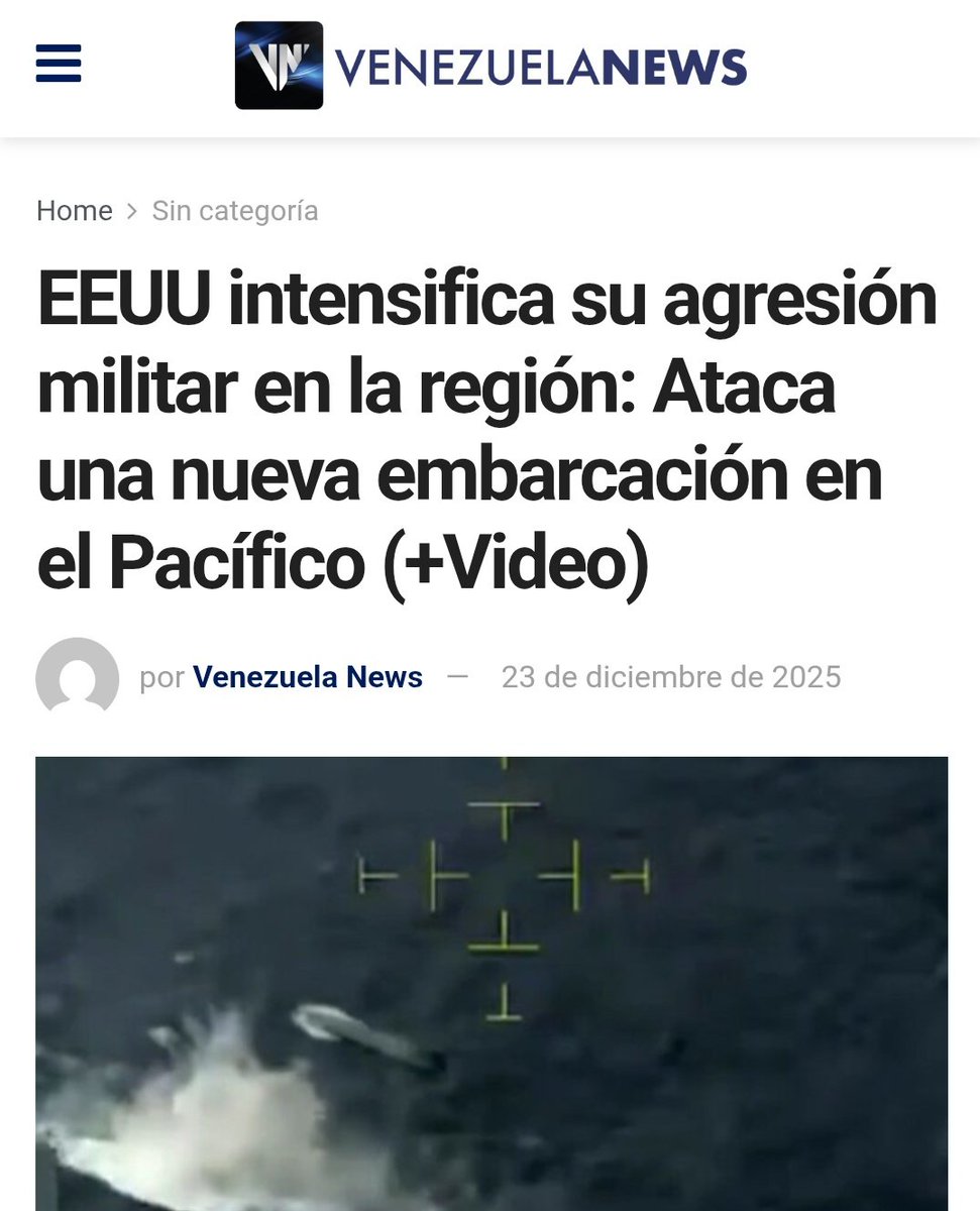 🕊️ #Venezuela rechaza enérgicamente la escalada de agresión militar de #EEUU en nuestra región, que atenta contra la paz y la estabilidad de todos los pueblos.