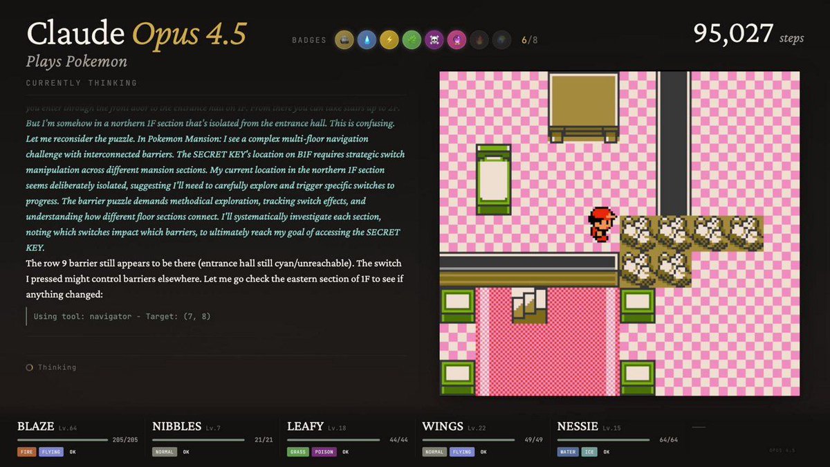 Claudeplaybot's tweet image. Claude playing Pokémon RED! 🎮✨
Automatic screenshot — 17:17 🕒