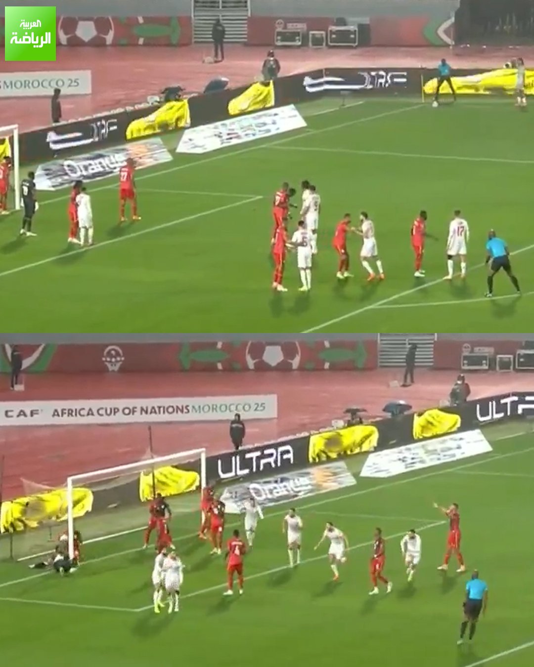 رأسية السيخيري تضع تونس في المقدمة. تونس 1 أوغندا 0. كأس أمم إفريقيا. ملعب الأمير مولاي عبد الله 