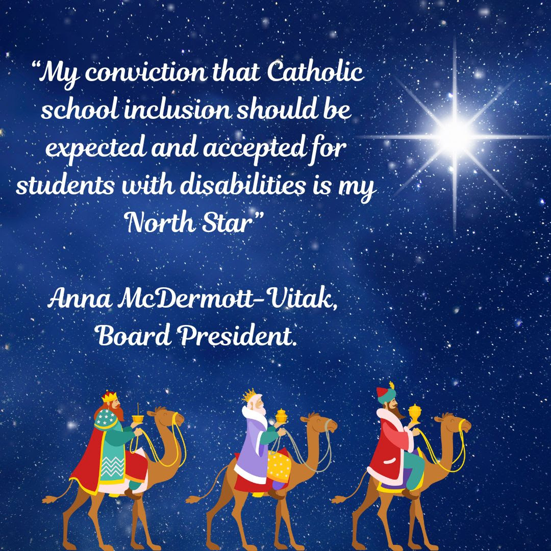 Give the gift of a Catholic education to a child with a disability!
ccse.ejoinme.org/2025ChristmasA…
Answer a family's prayers for a #CatholicEducation. 
Your timely gift - whether appreciated securities or a recurring monthly donation will have an immediate impact.
#BelieveInMe