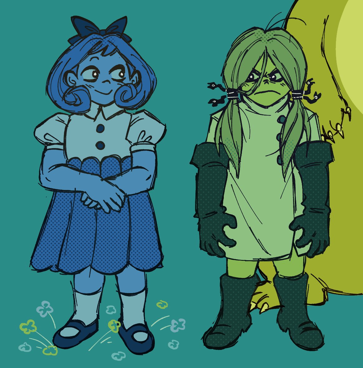 stupid blue girl &amp; the other one