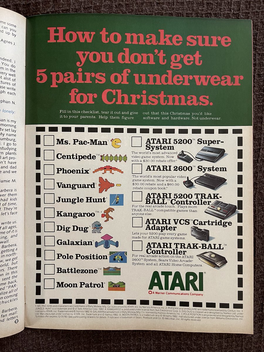 ScottApogee's tweet image. Limiting myself to three games, I'd pick Moon Patrol, Centipede and Galaxian. But there's no way to play Centipede without a trackball, so I'd need that, too!