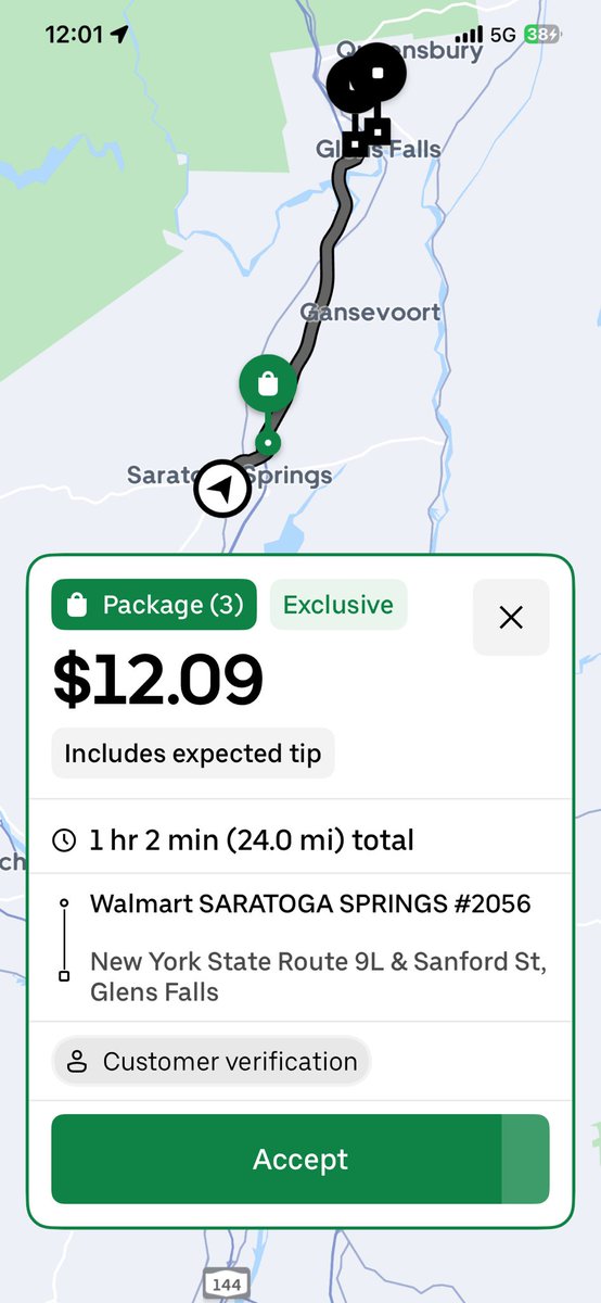 TyShattuck's tweet image. ⁦@Uber⁩ ⁦@Uber_Support⁩ ⁦@UberEats⁩ Is this even legal hourly wage? ⁦@NYSLabor⁩ … 44-85 minute delivery time estimates (could be longer), plus mileage on vehicles and gas… are these driver payouts even legal wages? #uber
