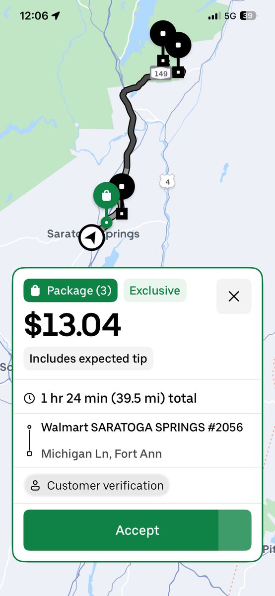TyShattuck's tweet image. ⁦@Uber⁩ ⁦@Uber_Support⁩ ⁦@UberEats⁩ Is this even legal hourly wage? ⁦@NYSLabor⁩ … 44-85 minute delivery time estimates (could be longer), plus mileage on vehicles and gas… are these driver payouts even legal wages? #uber