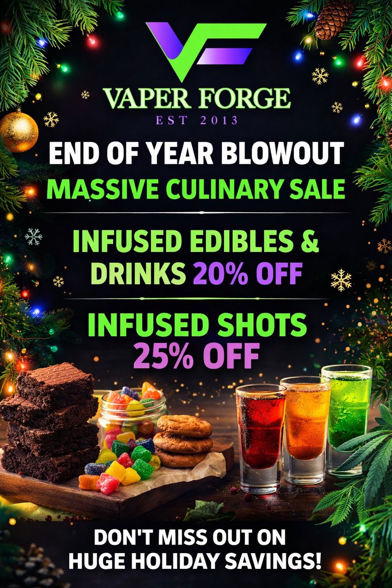 VaperForge's tweet image. #vaperforge #blowoutholidaysale
#hempblowout #merrychristmas  #bestshopon280