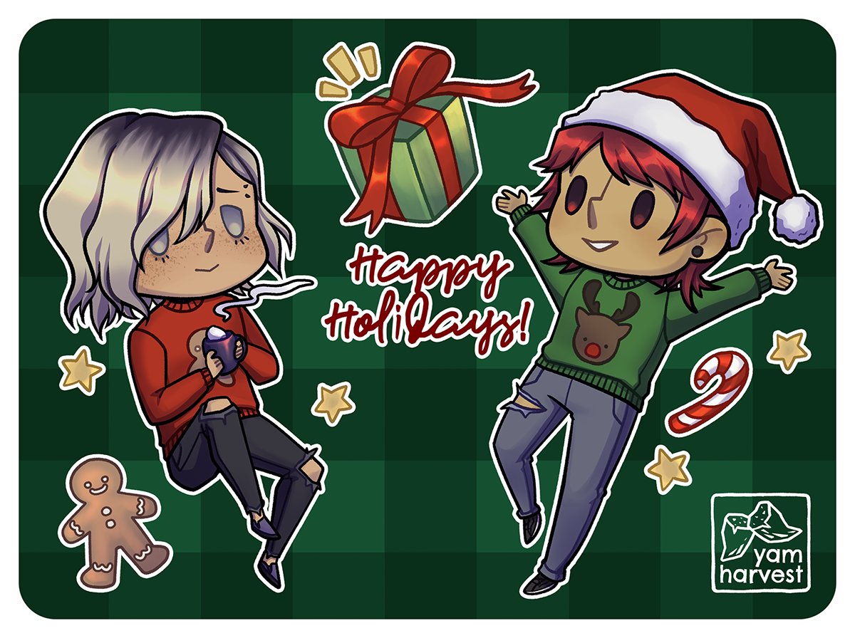 yamharvest's tweet photo. 🌟❄️ happy holidays! 🎁🍪 https://t.co/wZVuKAC1hz