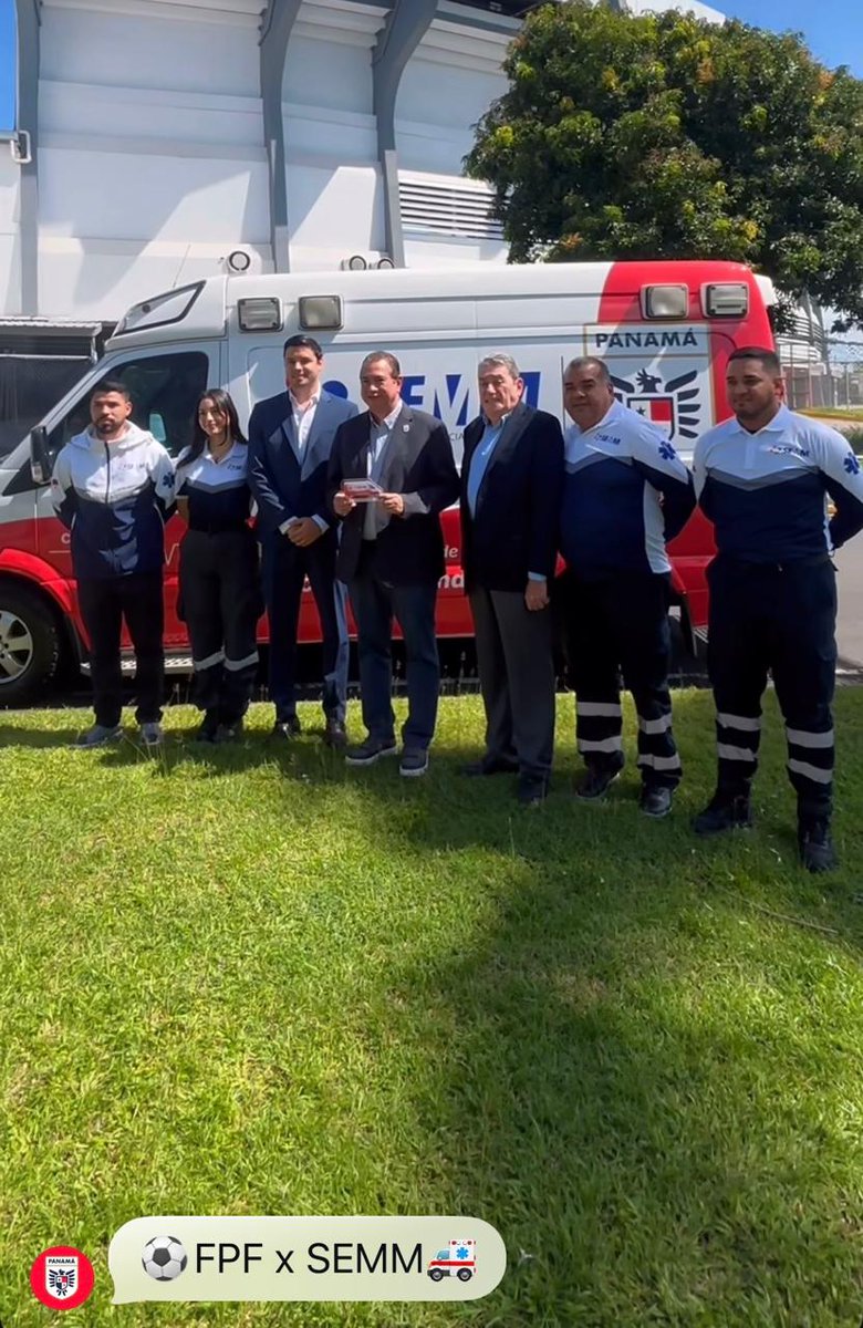 FernandoArce931's tweet photo. SEMM se convierte en la ambulancia oficial de la Federación Panameña de Fútbol

La FPF y el Servicio de Emergencia Médica Móvil (SEMM) anunciaron de forma oficial su alianza para todas las Selecciones Nacionales y ligas federadas. https://t.co/7tfMe9zfwn