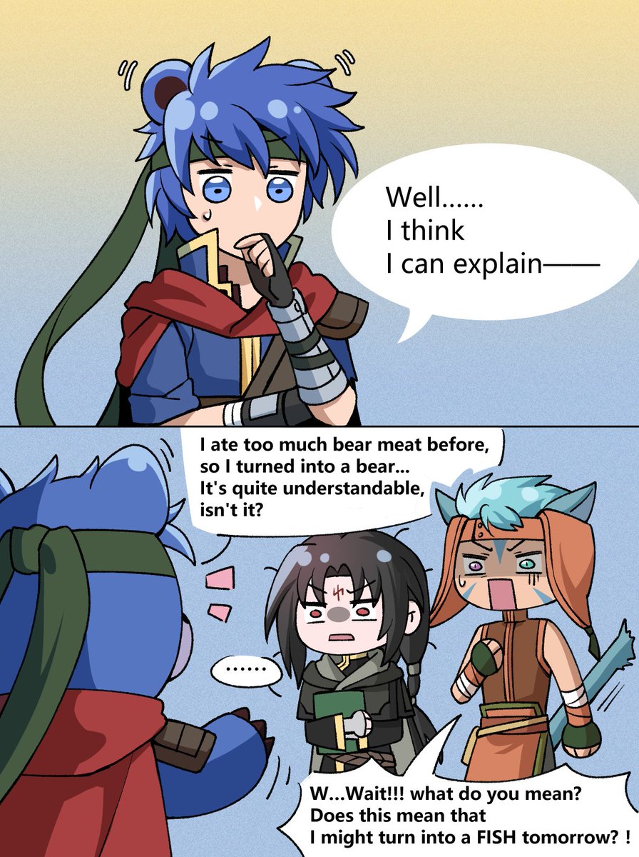 So he explained this to his companions in this way🤔【In the Japanese version of the game, Ranulf really said that he was a fish.】