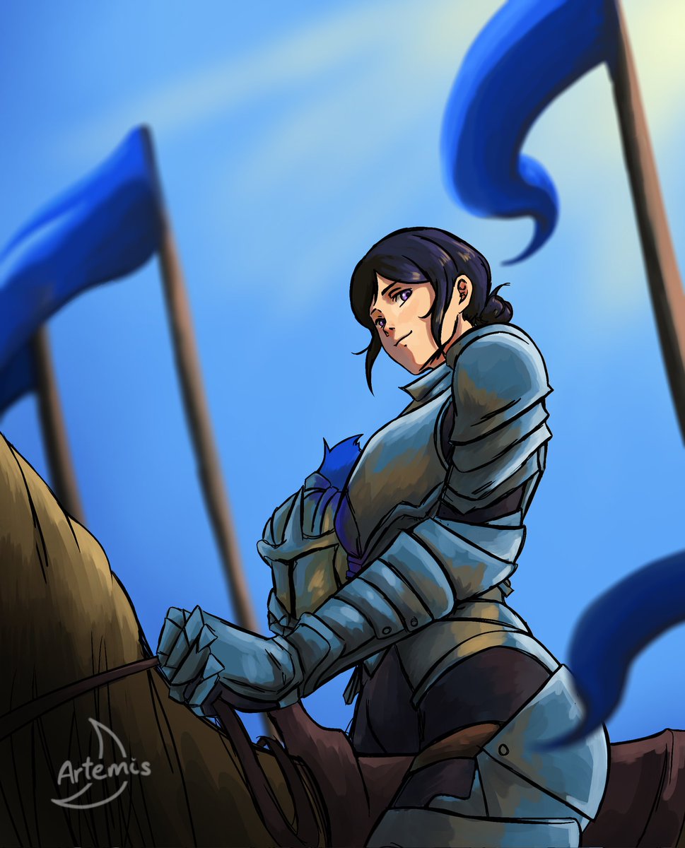 artemislinx's tweet photo. @Peesh_san Her name is Sara and she's a soldier🗡️💜 https://t.co/mN0ZUc8Qvt