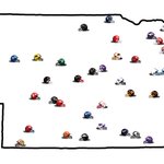 Photo by Nebraska High School Helmet Project (@nehshelmets)