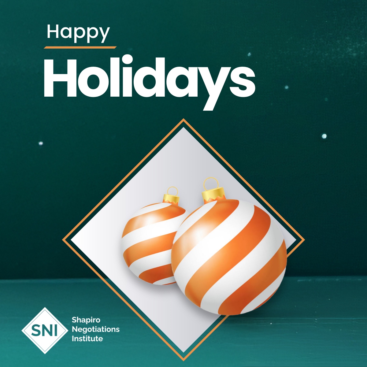 Wishing you and your teams a joyful holiday season!  🎄 As we wrap up the year, we're grateful to work with leaders focused on meaningful conversations. Here's to reflection and growth in the year ahead! 🌟 Warm wishes from all of us at SNI. #HappyHolidays #Teamwork