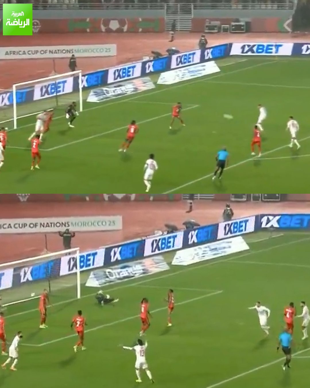 إلياس العاشوري يضاعف النتيجة لتونس. تونس 2 أوغندا 0. كأس أمم إفريقيا. ملعب الأمير مولاي عبد الله 