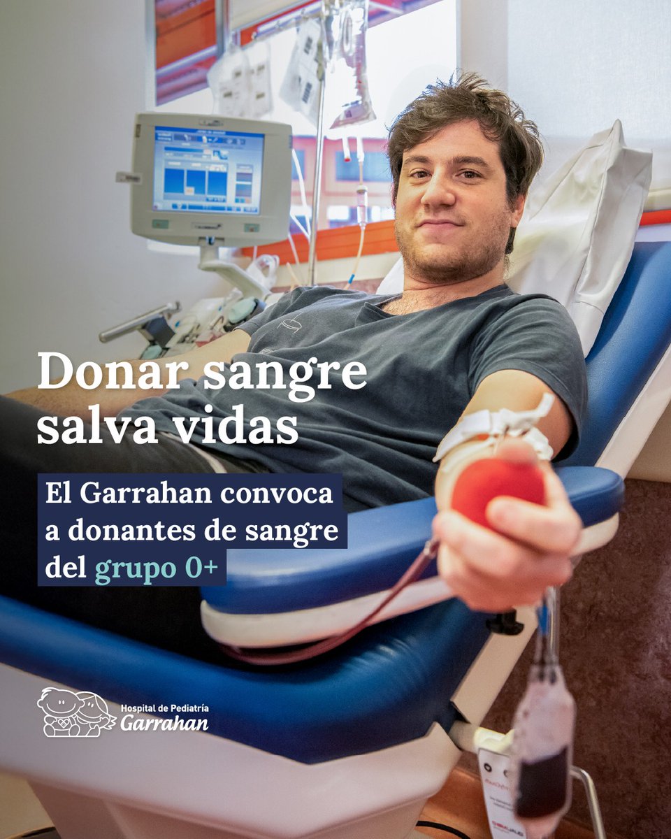 Los pacientes que se atienden en el Garrahan necesitan transfusiones de sangre del grupo 0+.

A raíz de este requerimiento, el Banco de Sangre estará abierto 24 y 31 de diciembre, además de los días hábiles habituales. 

Ingresá a ➡️ garrahan.gov.ar/donosangre para leer los