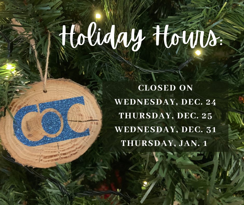 CentralOkTelCo's tweet photo. Wishing you all a Merry Christmas and a Happy New Year!  We'll be closed on the following dates so our employees can enjoy the holidays with loved ones. https://t.co/TtB94fyOYy