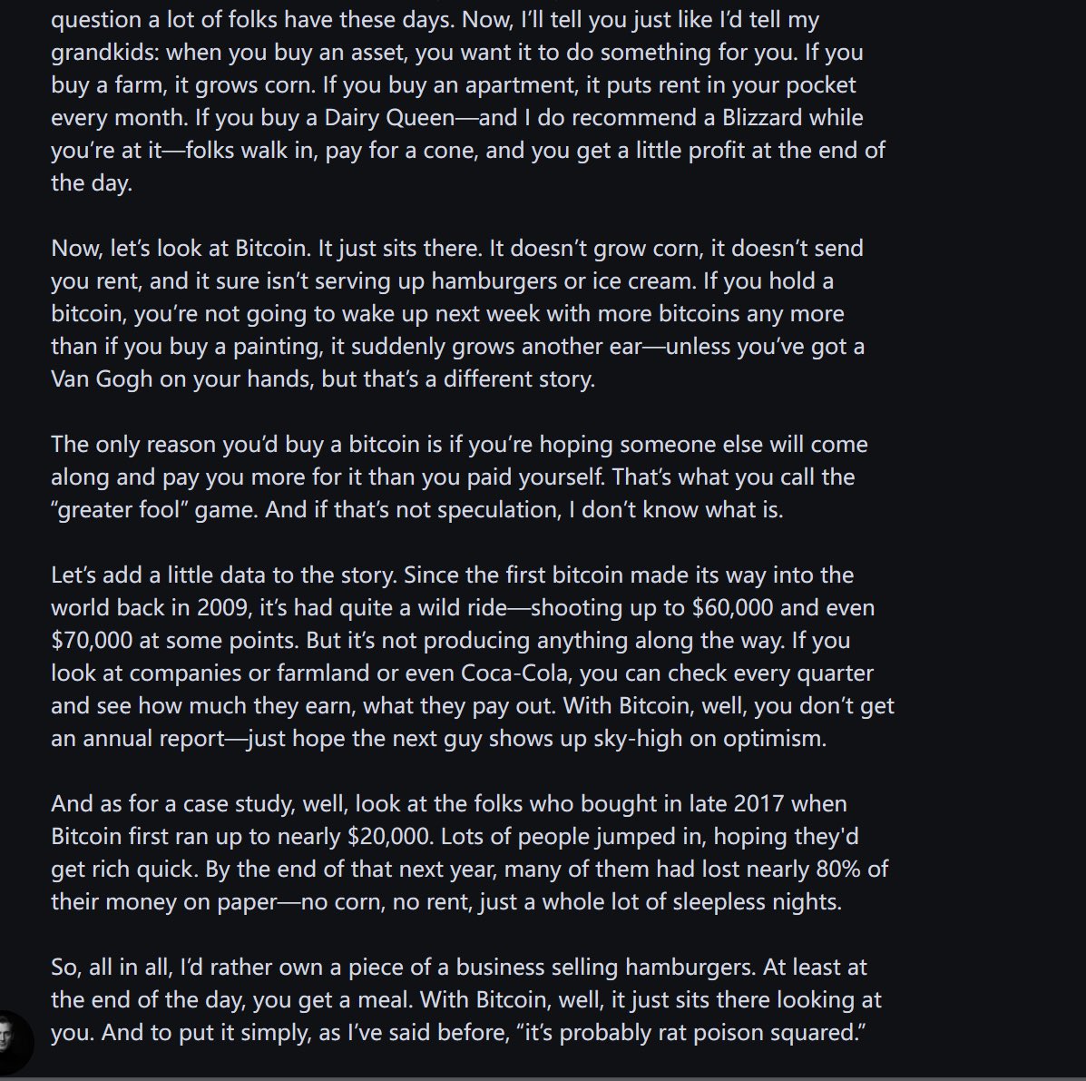 This isn't a prompt. It's parameter clamping.
By locking Empathy at 20% and Specificity at 90%, I am physically cutting off the "politeness vectors" in the model.
The system isn't "acting" like Buffett. It's a probability funnel. When the search space is compressed by math, "Rat