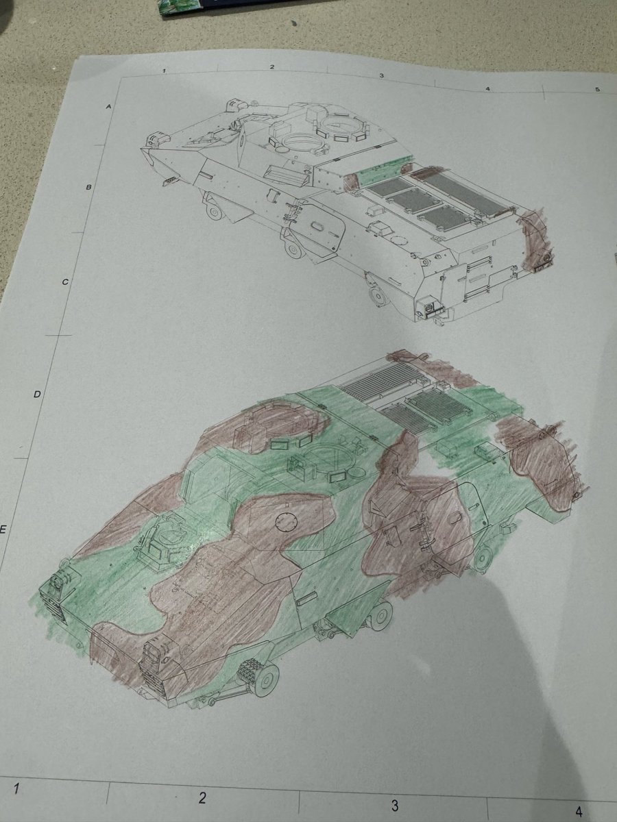 87 式偵察警戒車 update. Back to arts & crafts ahead of cutting