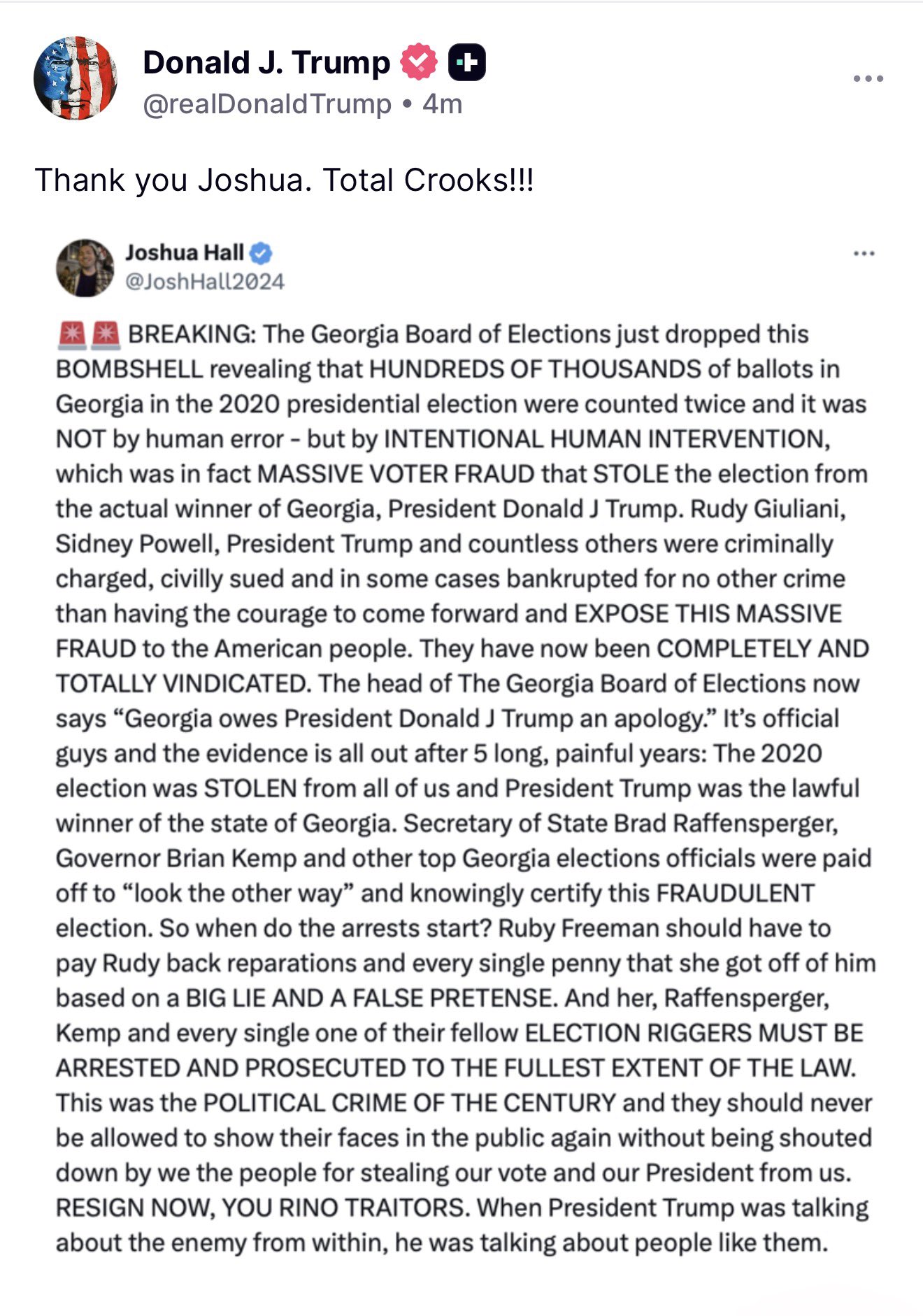 Mr President, Please No More Strongly Worded Letters from DoJ …Call Out the U.S. Marshals  , Seize t...