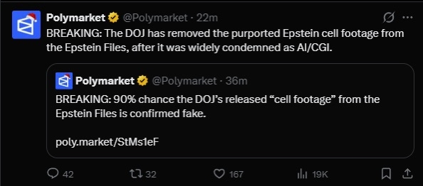SaiyanSkills's tweet image. I started using Polymarket two days ago and decided to vote on the Epstein files.

There was a vote on if any new files will be published by the 22nd of December.

No new files were officially released by the 22nd but some Polymarket whales started pumping the yes button after…