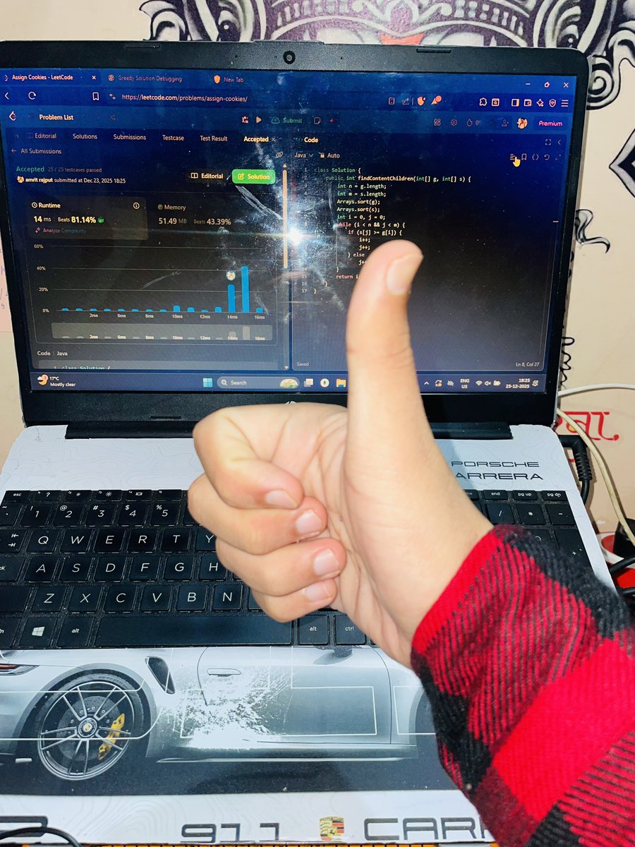 amrit_xrajput's tweet image. Day 84 of #winterarc

DSA:- 

      - Assign cookies ✅
      - Fractional knapsack ✅
      - Min no. of coins ✅
      - Lemonade change ✅

DEV:-

     - Build todo web application using react implemented routing connect to backend⚡️

#WebDev #LearningInPublic
