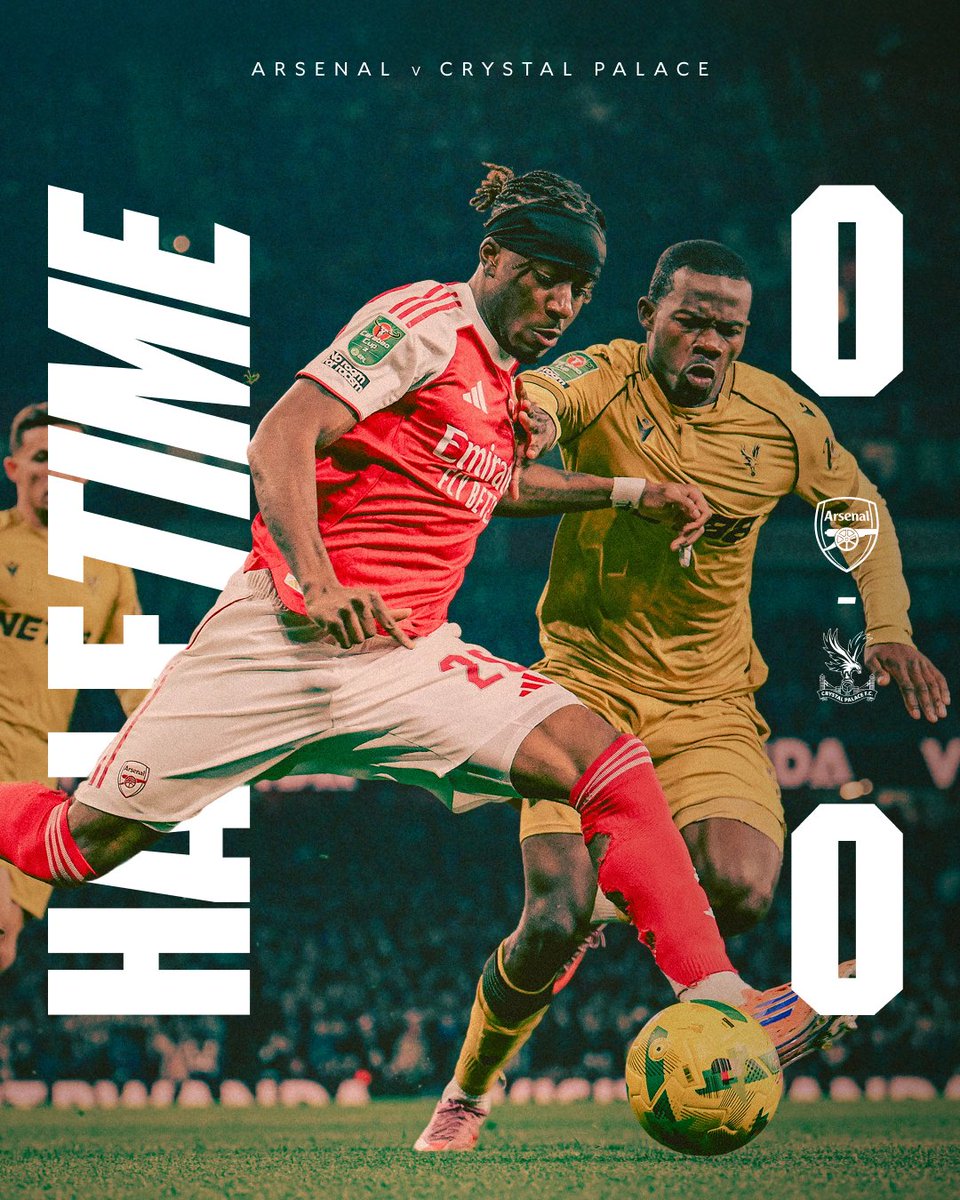 Arsenal's tweet image. An action-packed first half ends goalless.

Let's find the breakthrough, Gunners 👊