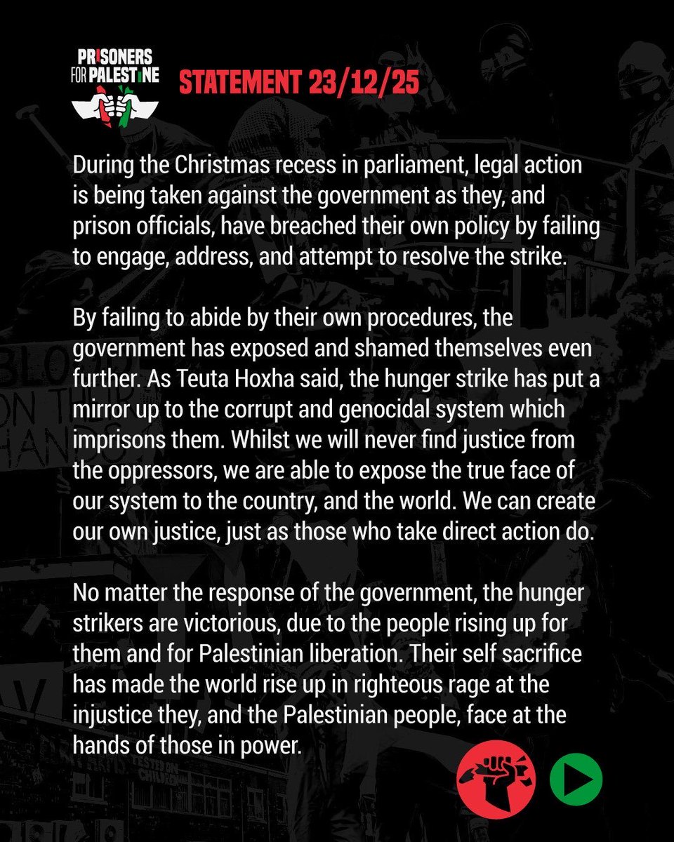 Prisoners For Palestine tweet media