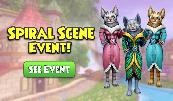Go ahead, make a scene!🏘️

Now through Monday, December 29th, you can earn terrific rewards through the Spiral Scene event by rating castle tour houses, visiting top houses, completing daily assignments, and more! wizard101.com/game/spiral-sc… #Wizard101