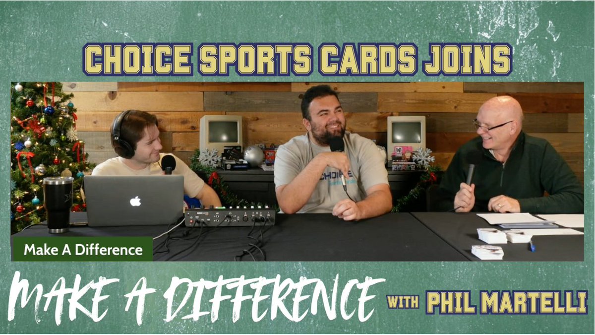 We took #MakeADifference back on the road, this time to <a href="/ChoiceCards/">Choice SportsCards</a> 

Hear from Tom Van Horn on why the sports card industry has exploded and how they can be a terrific last minute Christmas gift option for the sports fan in your life!

WATCH: youtu.be/APIAQwWP0Ls