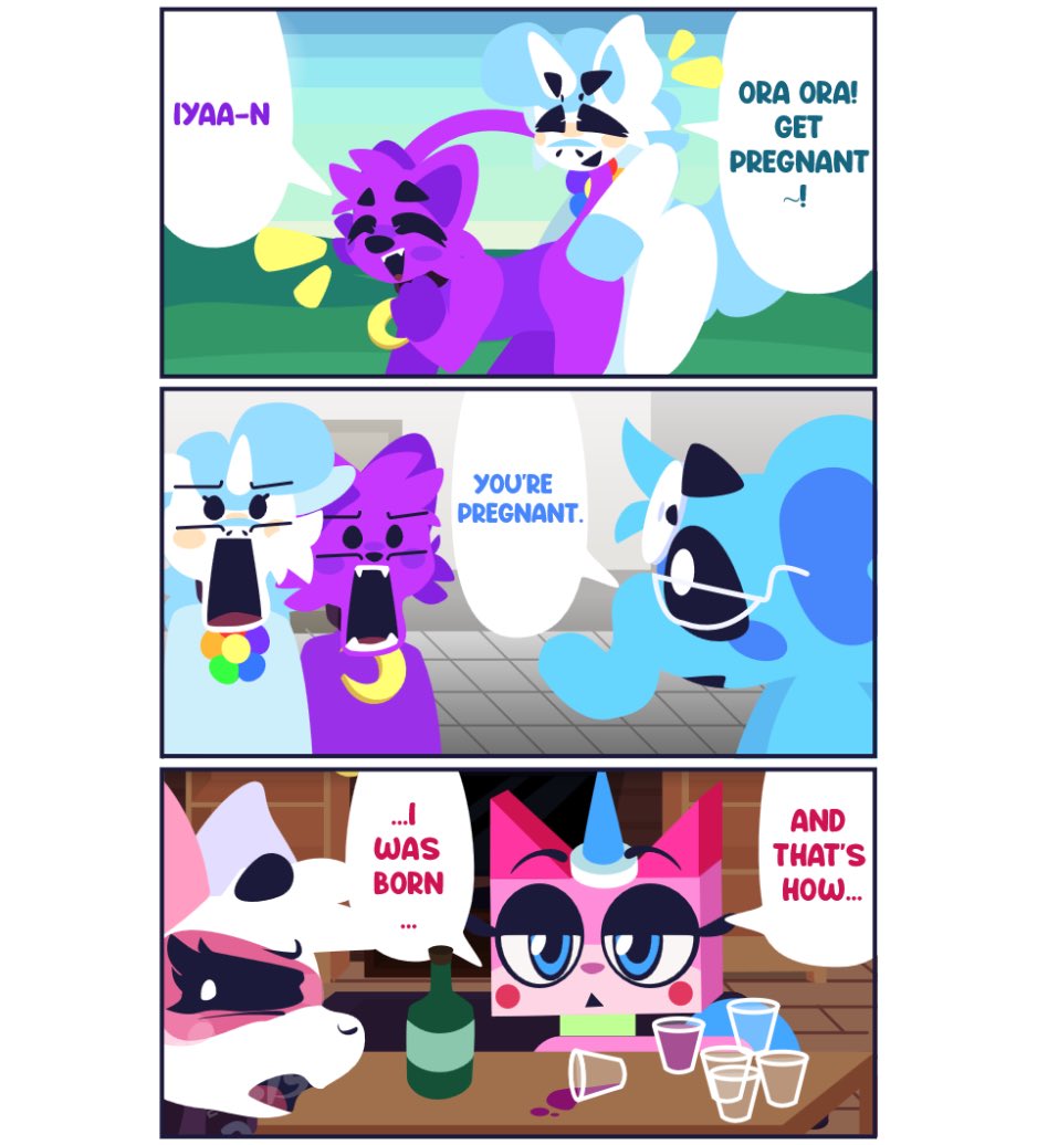 kikiketsu's tweet photo. StarryScribble Catnap x Craftycorn mpreg gives me an opportunity to draw unikitty // ♥️♻️👤 for more please! // #SmilingCritters #PoppyPlaytime #Catnap https://t.co/L8RC1Aytzz