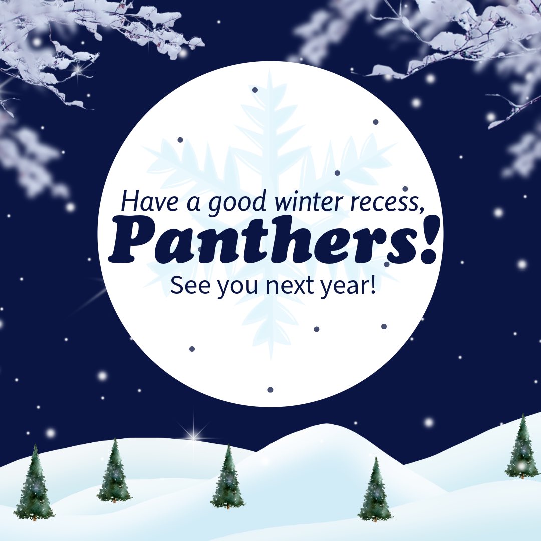 UWM_IT's tweet photo. Happy Holidays, Panthers! Have a restful winter recess! ❄️☃️🐾 #UWM https://t.co/noV9FDIOTV