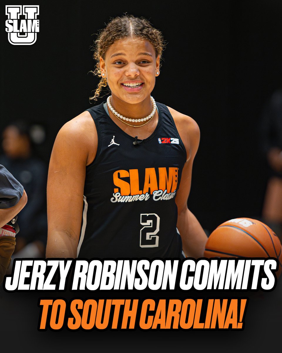 wslam's tweet image. 5⭐️ Jerzy Robinson just committed to South Carolina 🚨

@SLAM_HS @slam_university