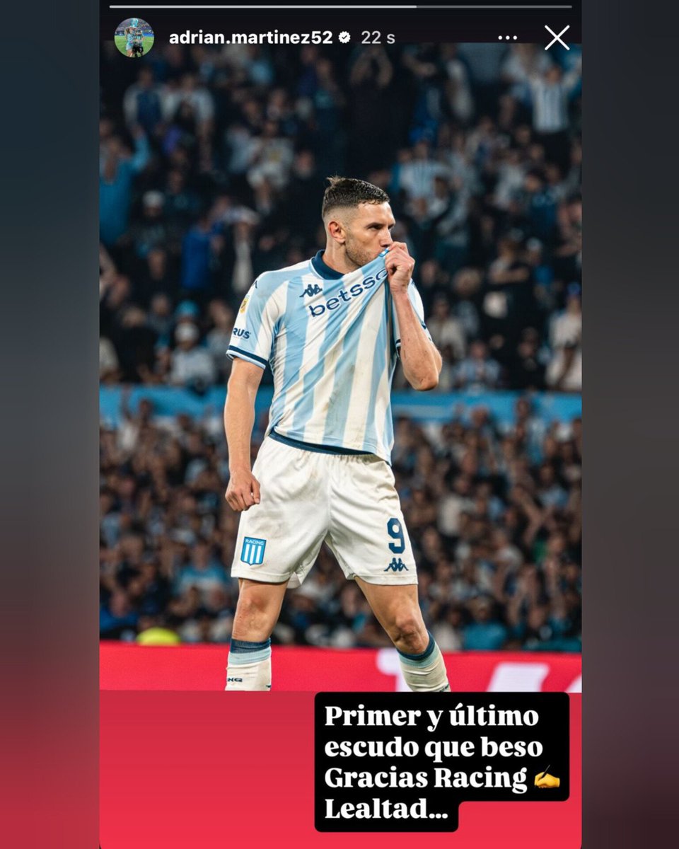 RacingManiacos's tweet photo. LA HISTORIA DE MARAVILLA MARTÍNEZ EN SU CUENTA DE INSTAGRAM 🤩

¡TE AMAMOS, GOLEADOR! 💙🎓 https://t.co/2KXGhuTvJQ