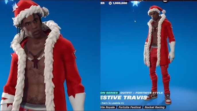 Epic Games have just announced Travis Scott will be returning to the Fortnite Item shop on the 24th of December 👀😱

(a Festive/Christmas variant will be available for users with the OG skin)
