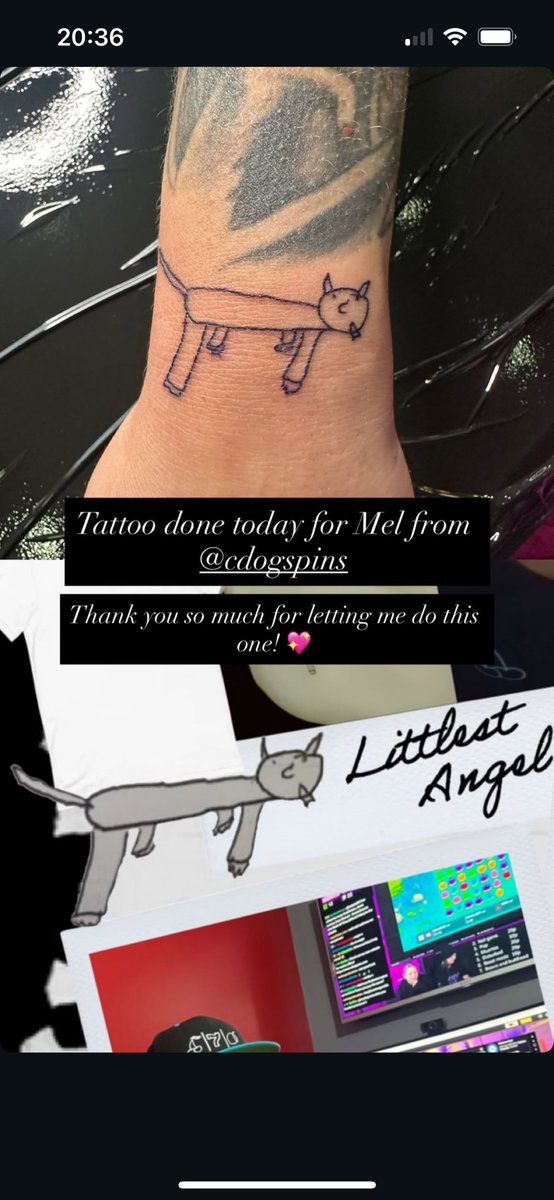 CdogSpins's tweet image. It’s official! 😱

Meldog has been INKED on Mel’s actual skin!! 🤩🐕

Big ups to @_inkantations_ (IG) for the work! 👊 Getting mine booked in next with you! Yee hee! 🔥👏

#cdog #meldog #tattoo #ink #streamer #skinmerch #fyp #trending #casino #slots #represent #fuckyeah #letsgo