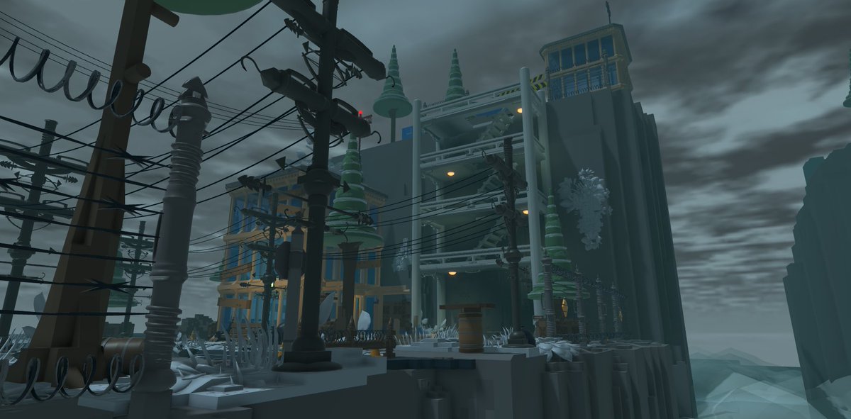 XMLpixels's tweet image. if the killdroid intro was turned into a map.
w.i.p 40% is finished and we still have to balance it
artful wall spots still yet to be done
#dieofdeath #RobloxDev 
excavation point is still being worked on btw!