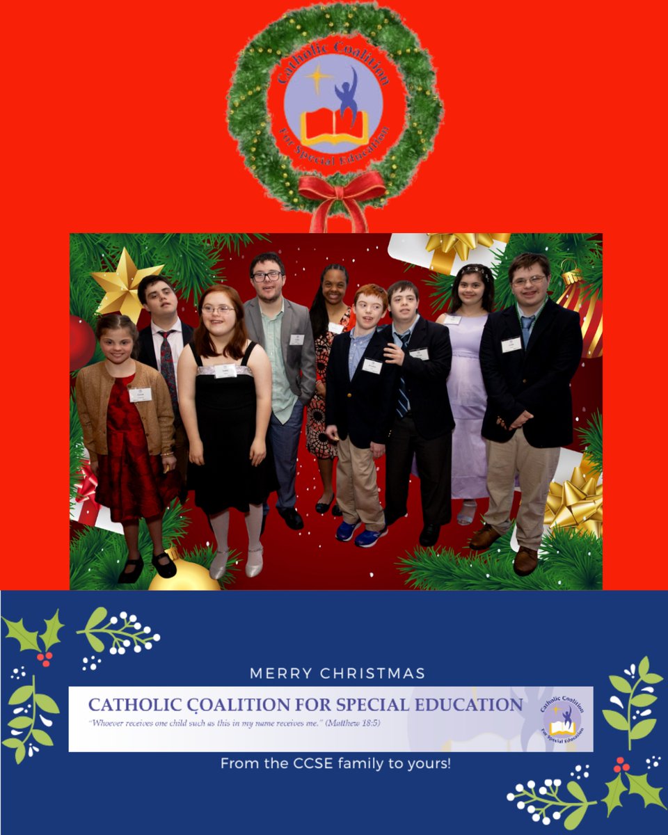 Blessings from CCSE...

to all our friends, near and far, whose generosity continues to sustain CCSE and has shaped the joy we’ve brought to children with disabilities and their families over the past 20 years.

Wishing you a Beautiful Christmas Season!
#BelieveInMe