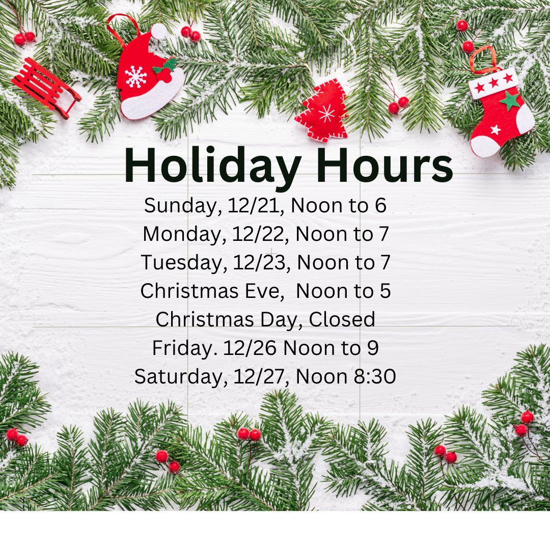 cellar_55's tweet photo. Merry Christmas &amp; Happy Holidays, Sparkling Wine Tasting, Wine Down Wednesday, Wine Club, Gift Cards, Half-price Draft Beer Saturday - https://t.co/ZN7nAyaseZ https://t.co/iyvnKwhQk4