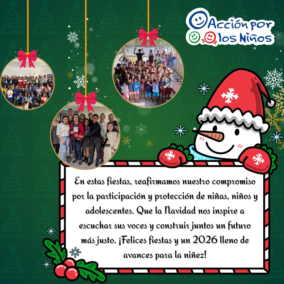 Desde Acción por los niños celebramos cada paso dado en favor de los derechos de niñas, niños y adolescentes. Gracias por confiar, sumar y acompañar nuestra labor.💙

#AcciónPorLosNiños #VocesQueTransforman
#CompromisoConLaNiñez
#JuntosPorTusDerechos