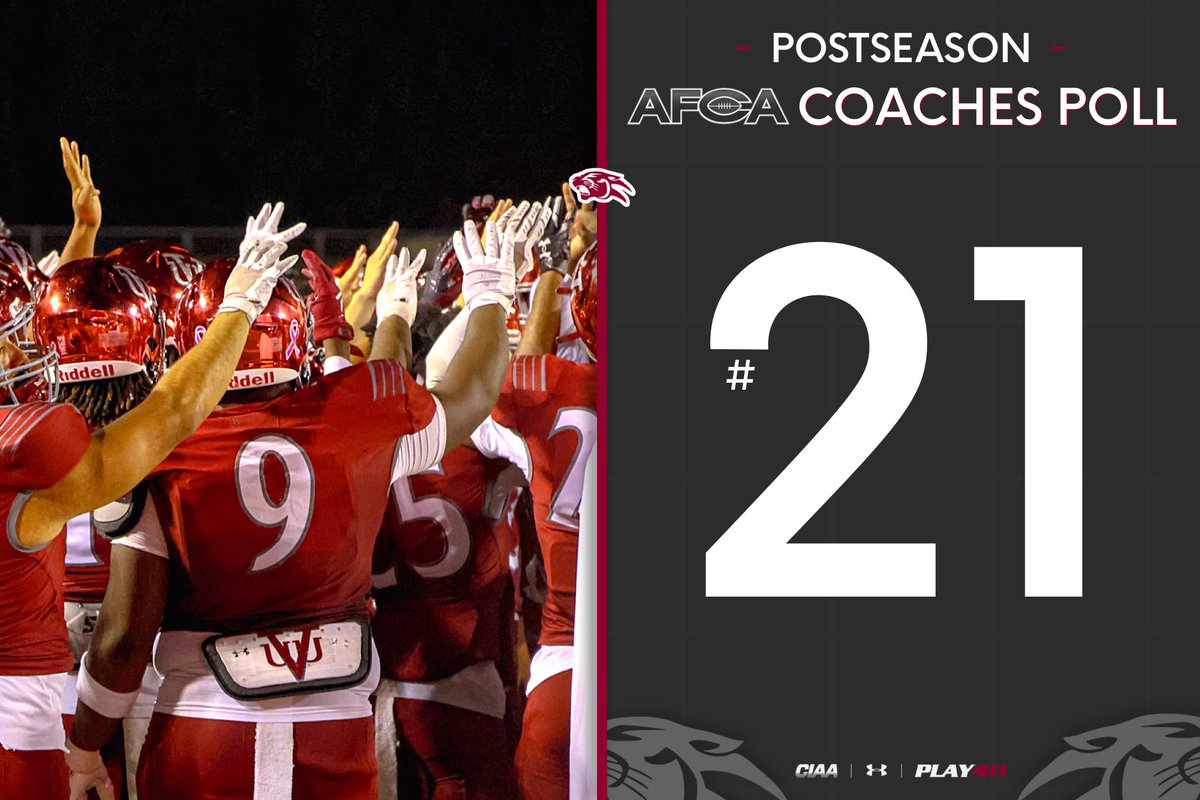 VUU_Football's tweet image. Finished strong. Finished proud.
21st in the nation @WeAreAFCA #PLAY411