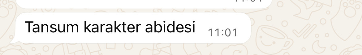 :D 1 dakikalık saygı duruşuna geçebilirsiniz