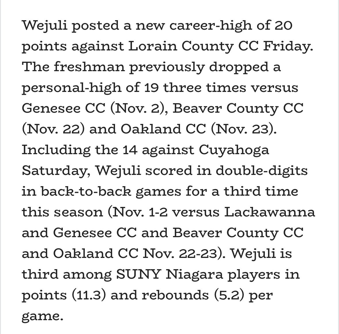 BryceWejuli22's tweet photo. Grateful to get athlete of the week and a write up! https://t.co/wh8n0F74yO