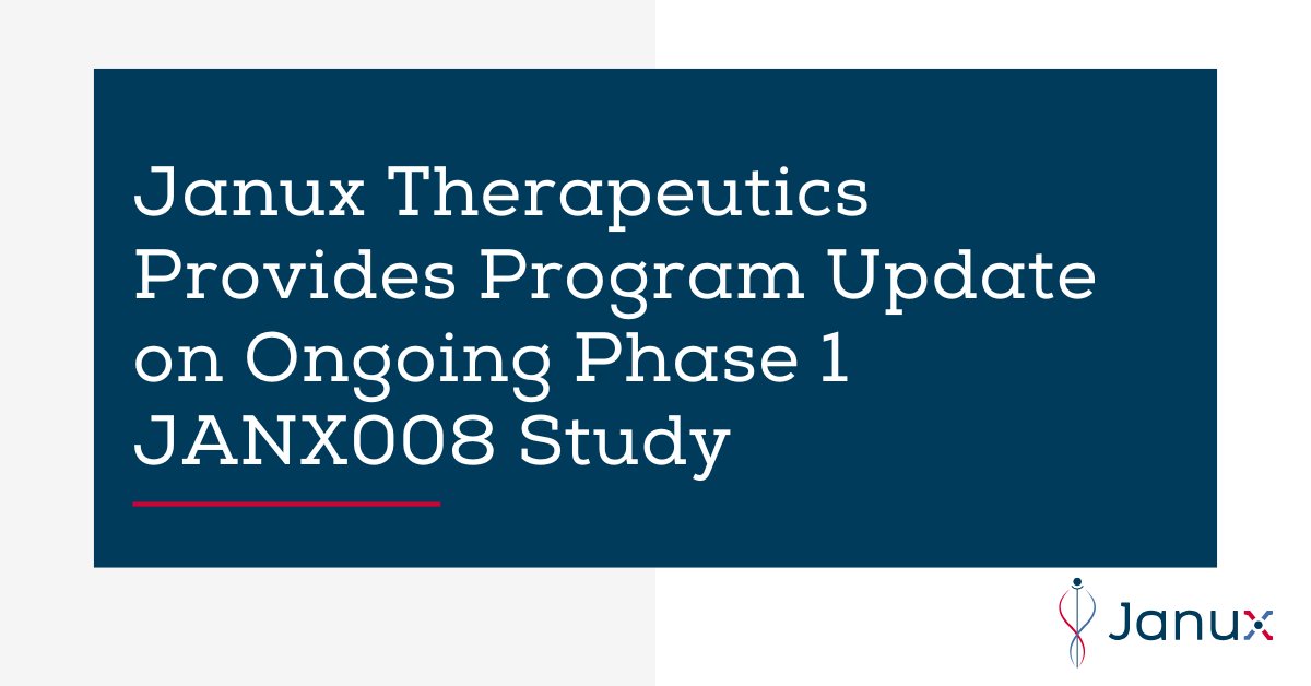 januxrx's tweet photo. Janux Therapeutics Provides Program Update on Ongoing Phase 1 JANX008 Study

Read the release for more: https://t.co/HL1zvjeqtS

$JANX https://t.co/eDZwMYqo1F