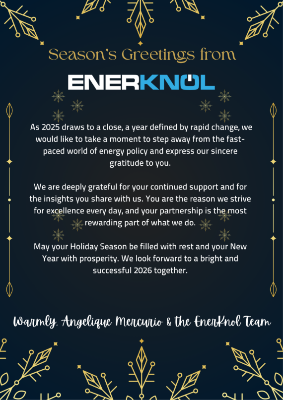 To our customers, partners, and friends, may your Holidays be filled with joy. Thank you for being at the heart of everything we do at EnerKnol.  #happyholidays #EnerKnol #energyindustry