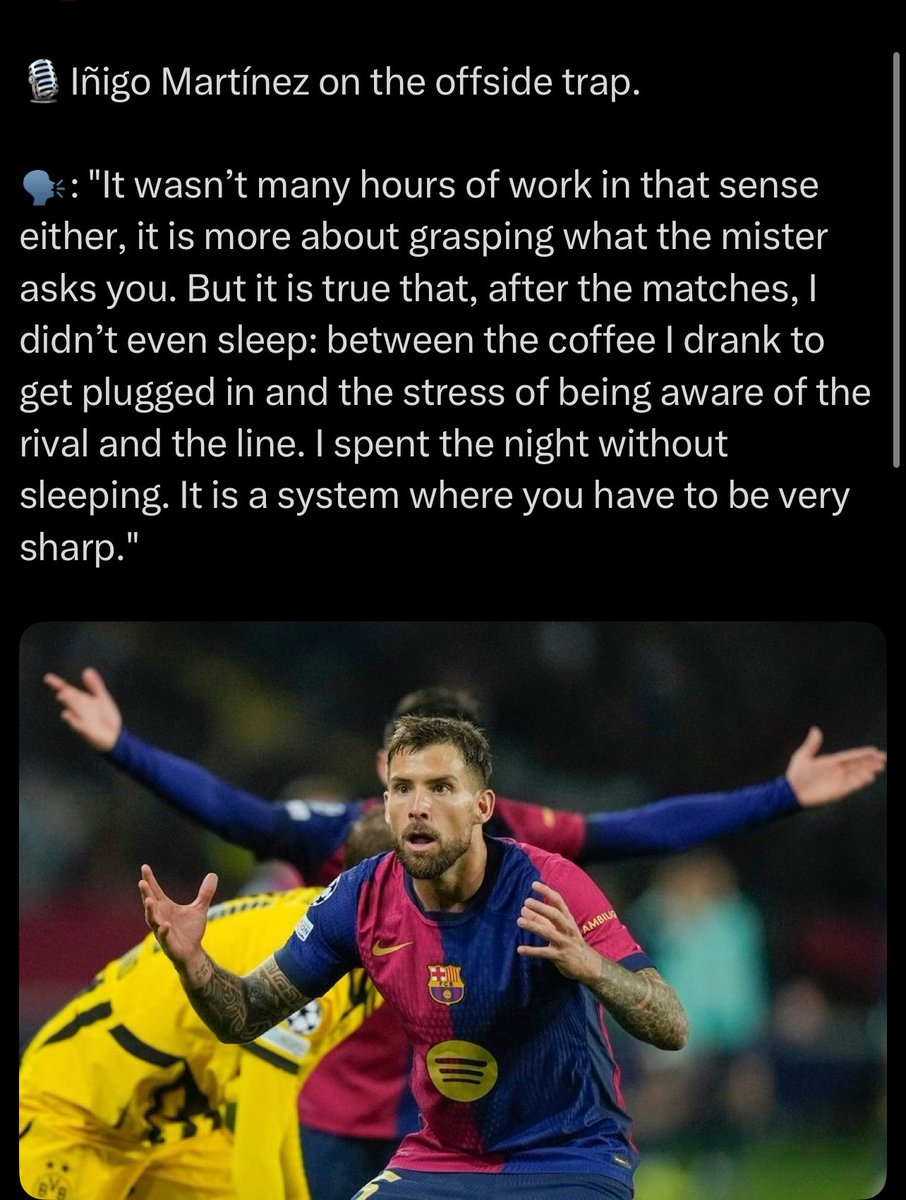 TheBarcaLab's tweet image. Even the senior leader of our defense last year had a hard time dealing with the style of defense we play. Let’s give the 18 year old a break shall we