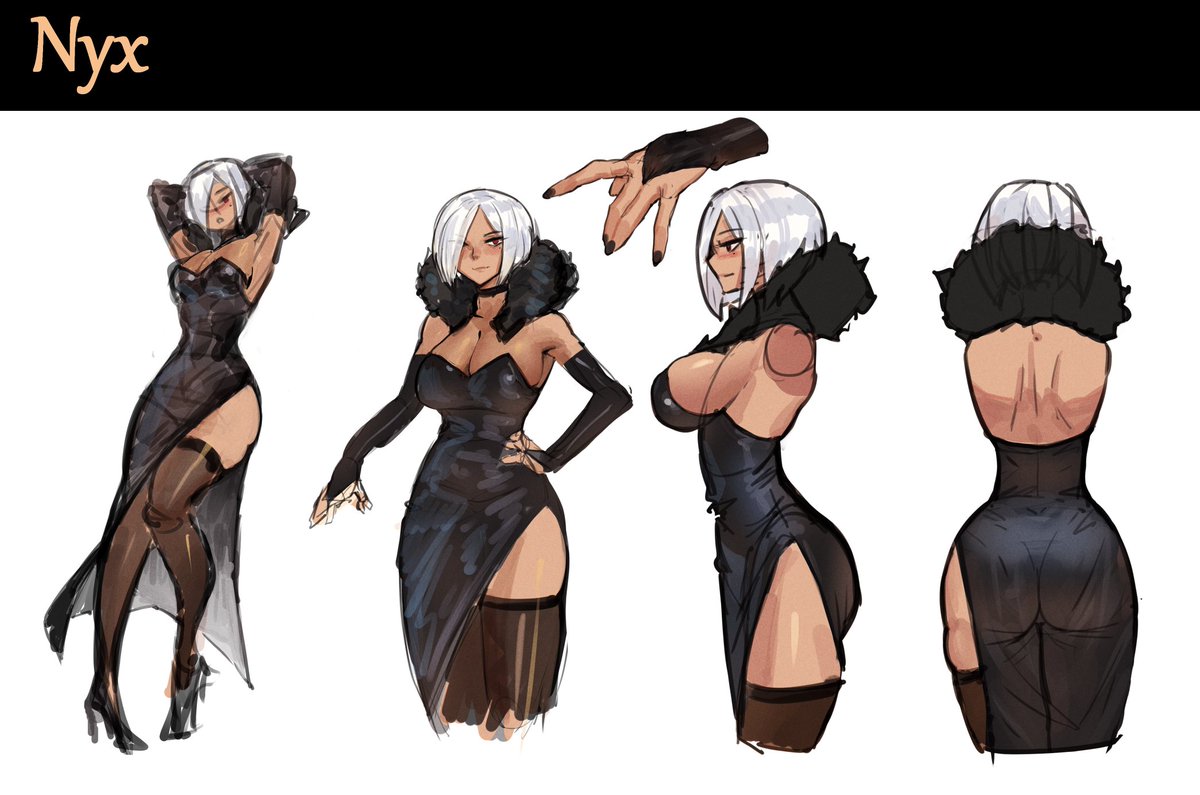 I've redesigned an old Oc. 
Do you like it?